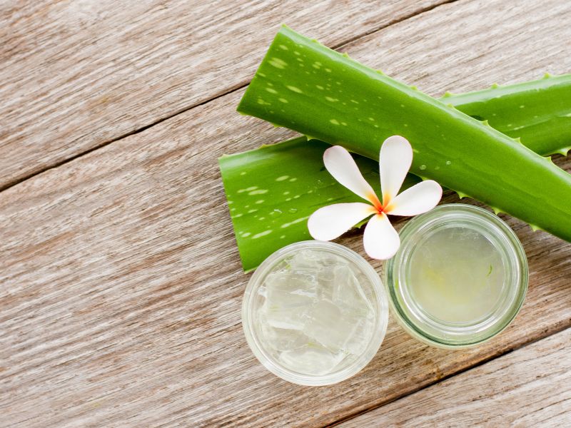 Aloe vera gel for hair growth