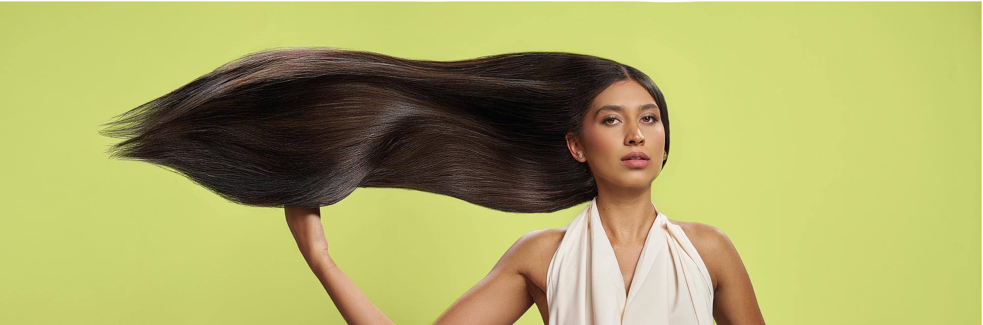Kpure model with healthy long hair