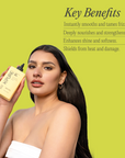 Banner for key benefits of using miracle 8 hair serum from Kpure
