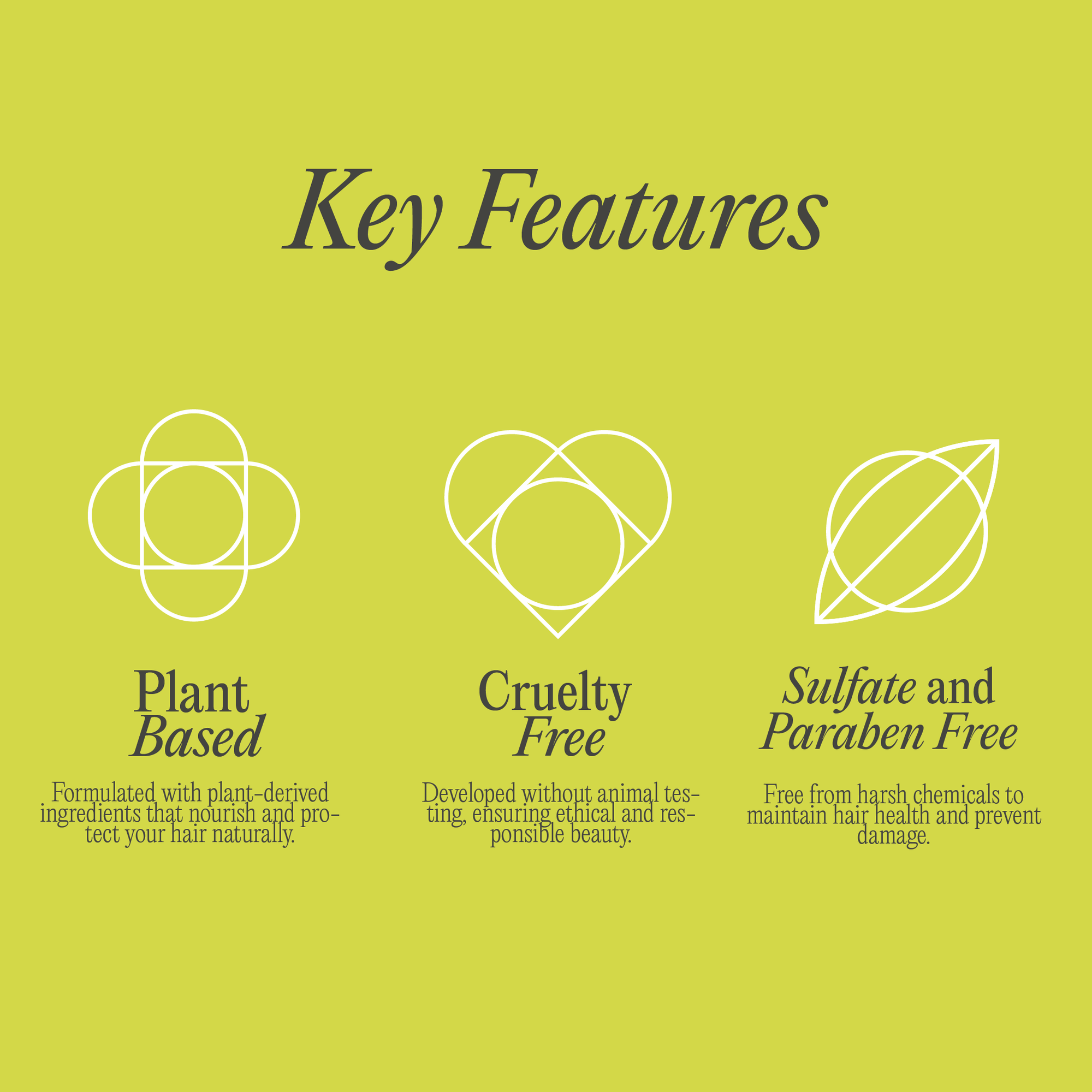 Banner for key features of miracle 8 hair serum from Kpure