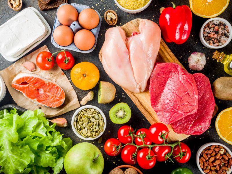Different healthy foods that good for hair health
