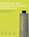 Transform your hair with the power of Kpure amino keratin smoothing treatment