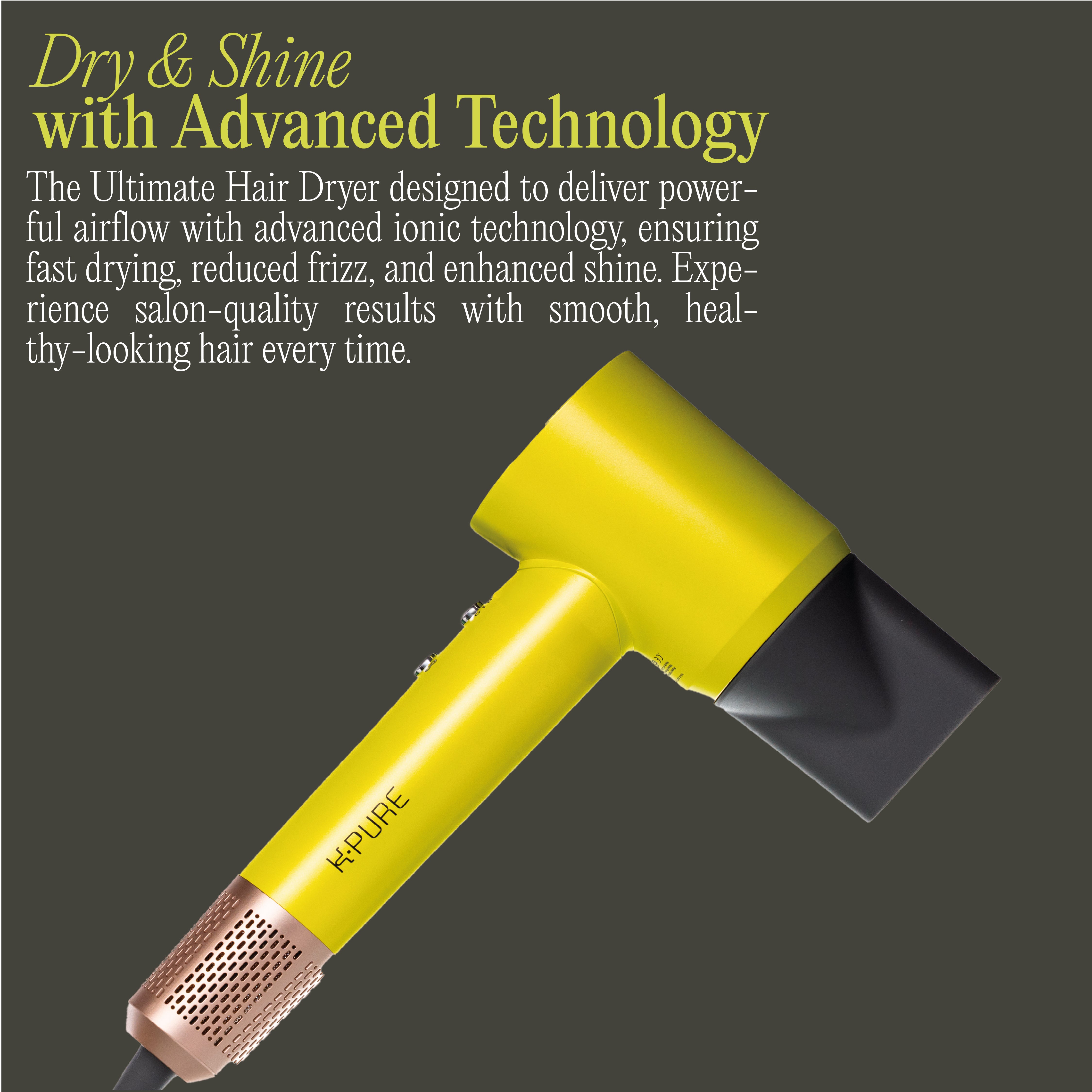 The Ultimate Hair Dryer | Fast & Efficient Styling – Kpure